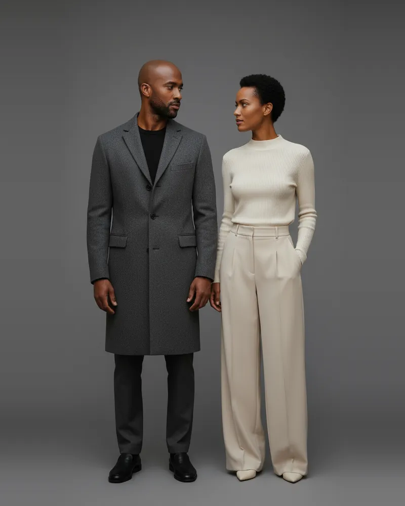 Cream head to toe. AI-generated image