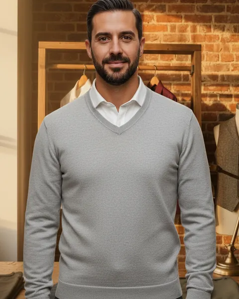 Con camisa: jersey de pico. Imagen generada con IA